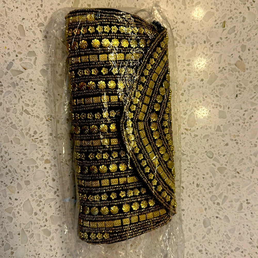 Black and gold clutch! New